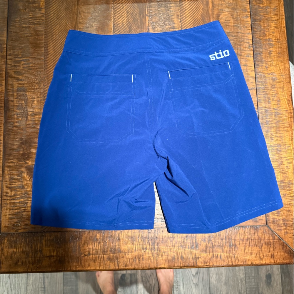 NEW💙Stio CFS Board Short Mens 28 Blue Cobalt Night Swim Trunks UPF 50 Stretch - Picture 5 of 8